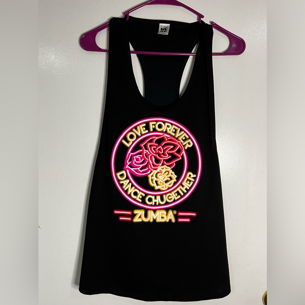 ZUMBA LOVE FOREVER DANCE CHUGETHER Tank-Sz L